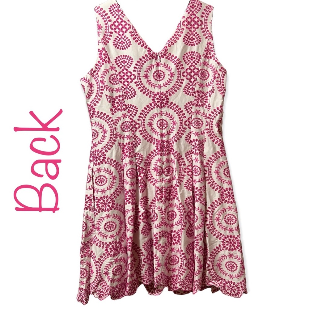 BNWT Pink Embroidered Doncaster Dress - Picture 2 of 7